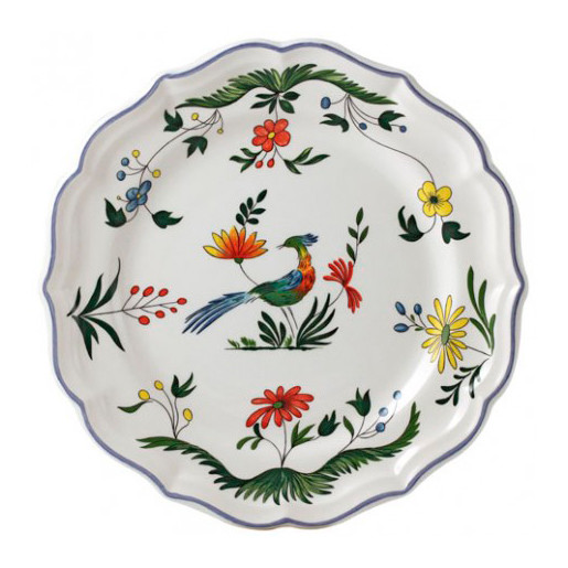 Gien Тарелка десертная Gien коллекция Oiseaux de paradis (Райские птицы)