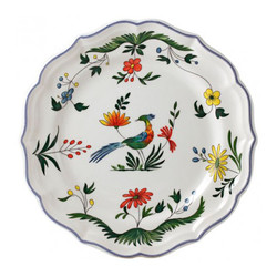 Тарелка десертная Gien коллекция Oiseaux de paradis (Райские птицы)